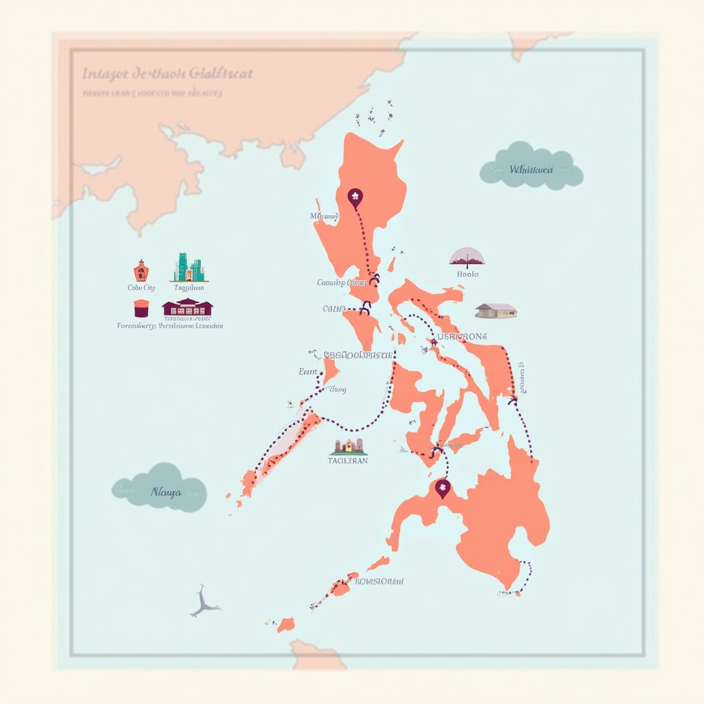 Visayas region service area map